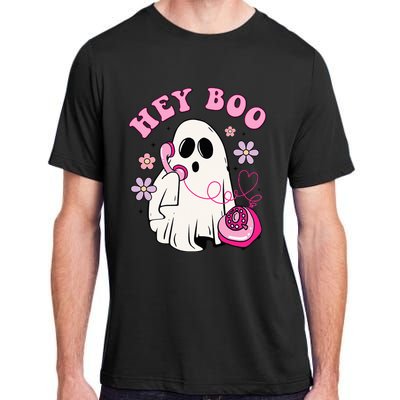 Groovy Hey Boo Cute Ghost Funny Halloween Girls Kids Adult ChromaSoft Performance T-Shirt