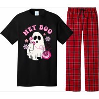 Groovy Hey Boo Cute Ghost Funny Halloween Girls Kids Pajama Set