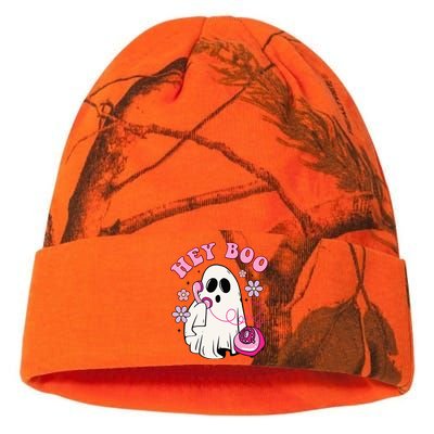 Groovy Hey Boo Cute Ghost Funny Halloween Girls Kids Kati Licensed 12" Camo Beanie