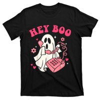 Groovy Hey Boo Cute Ghost Funny Halloween T-Shirt