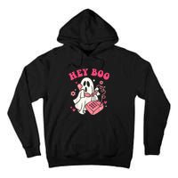 Groovy Hey Boo Cute Ghost Funny Halloween Tall Hoodie