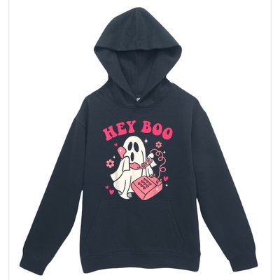 Groovy Hey Boo Cute Ghost Funny Halloween Urban Pullover Hoodie