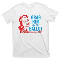 Grab Him By The Ballot Kamala 2024 Funny Harris Election T-Shirt