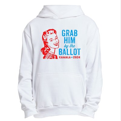 Grab Him By The Ballot Kamala 2024 Funny Harris Election Urban Pullover Hoodie