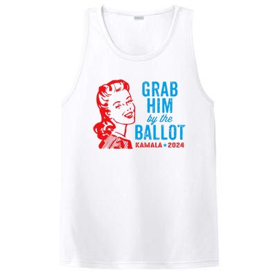 Grab Him By The Ballot Kamala 2024 Funny Harris Election PosiCharge Competitor Tank