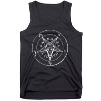 Goat Head Baphomet Pentagram Occult Devil 666 Demon Tank Top