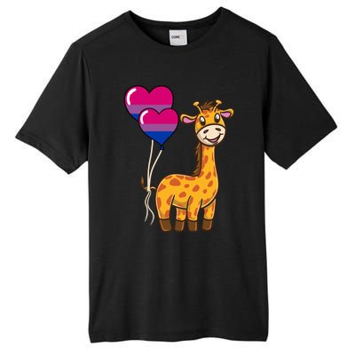 Giraffe Heart Balloon Bisexual Pride Gift Tall Fusion ChromaSoft Performance T-Shirt