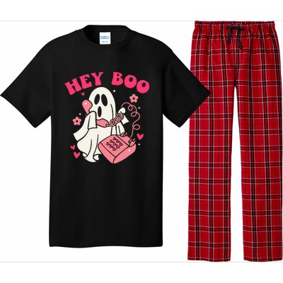 Groovy Hey Boo Cute Ghost Funny Halloween Pajama Set