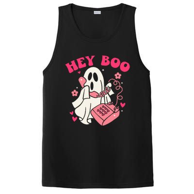 Groovy Hey Boo Cute Ghost Funny Halloween PosiCharge Competitor Tank