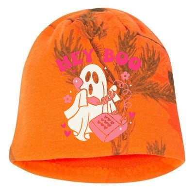 Groovy Hey Boo Cute Ghost Funny Halloween Kati - Camo Knit Beanie