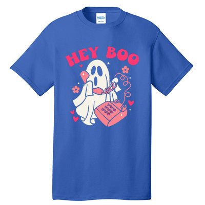 Groovy Hey Boo Cute Ghost Funny Halloween Tall T-Shirt