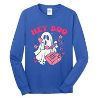 Groovy Hey Boo Cute Ghost Funny Halloween Tall Long Sleeve T-Shirt