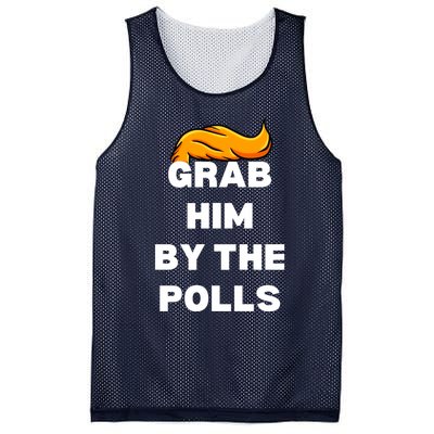 Grab Him By The Polls Trump 2024 In Prison Anti Trump 2024 Mesh Reversible Basketball Jersey Tank