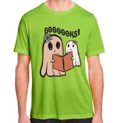 Groovy Halloween Booooks Ghost Hippie Boo Reading Books Funny Gift Adult ChromaSoft Performance T-Shirt