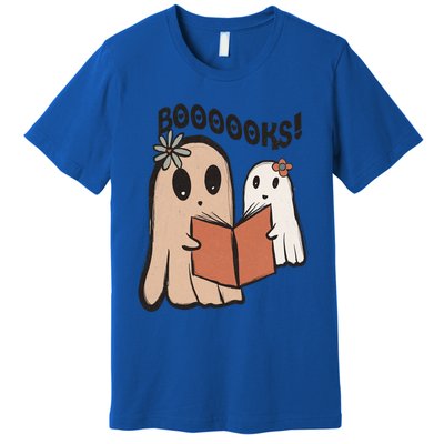 Groovy Halloween Booooks Ghost Hippie Boo Reading Books Funny Gift Premium T-Shirt