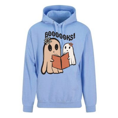 Groovy Halloween Booooks Ghost Hippie Boo Reading Books Funny Gift Unisex Surf Hoodie