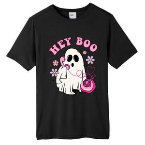 Groovy Hey Boo Cute Ghost Funny Halloween Tall Fusion ChromaSoft Performance T-Shirt