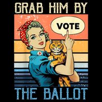 Grab Him By The Ballot Funny Election Vote Cooling Performance Crew T-Shirt