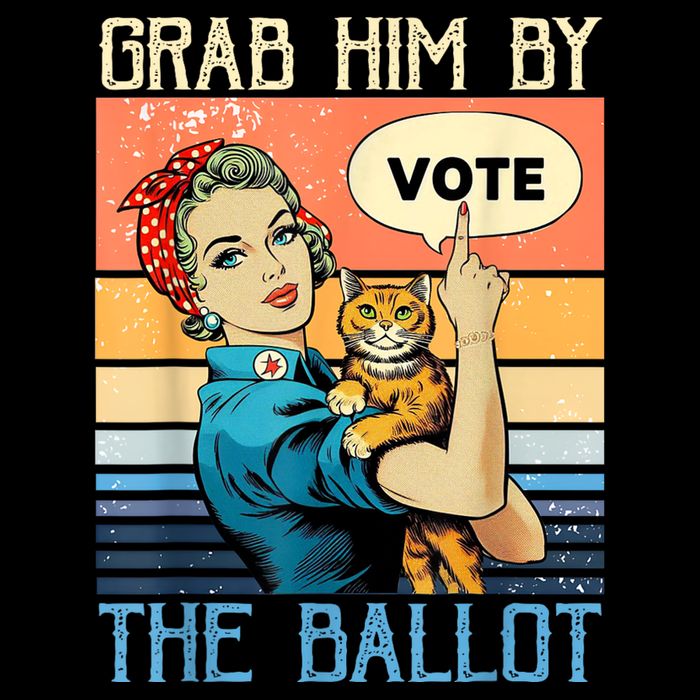 Grab Him By The Ballot Funny Election Vote Cooling Performance Crew T-Shirt