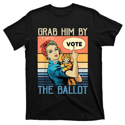 Grab Him By The Ballot Funny Election Vote T-Shirt