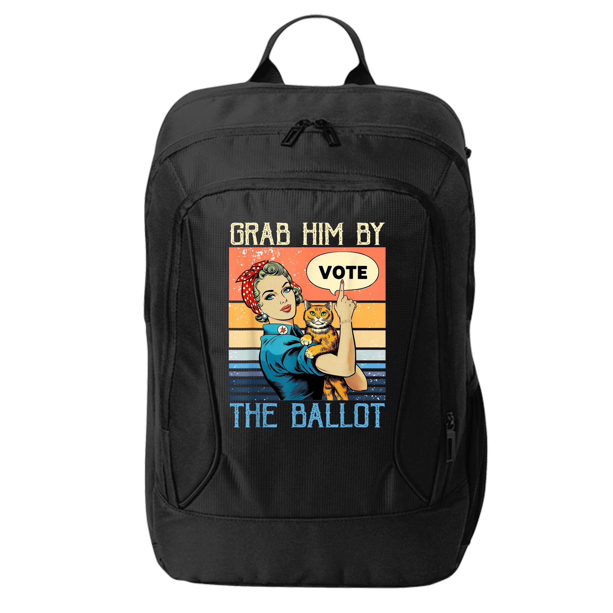 Grab Him By The Ballot Funny Election Vote City Backpack