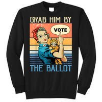 Grab Him By The Ballot Funny Election Vote Tall Sweatshirt