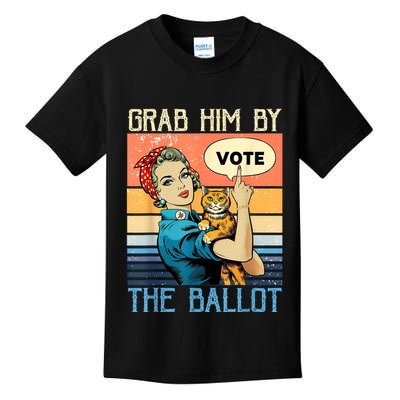 Grab Him By The Ballot Funny Election Vote Kids T-Shirt