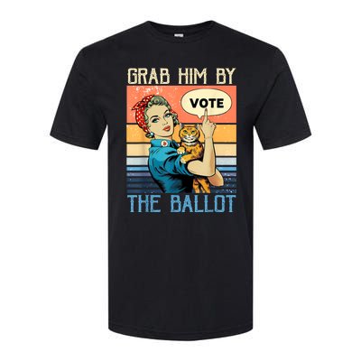 Grab Him By The Ballot Funny Election Vote Softstyle CVC T-Shirt