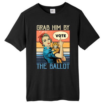 Grab Him By The Ballot Funny Election Vote Tall Fusion ChromaSoft Performance T-Shirt