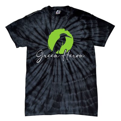 Green Heron Bird Watching Birder Bird Watcher Tie-Dye T-Shirt