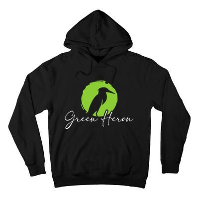 Green Heron Bird Watching Birder Bird Watcher Tall Hoodie