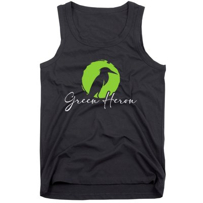 Green Heron Bird Watching Birder Bird Watcher Tank Top