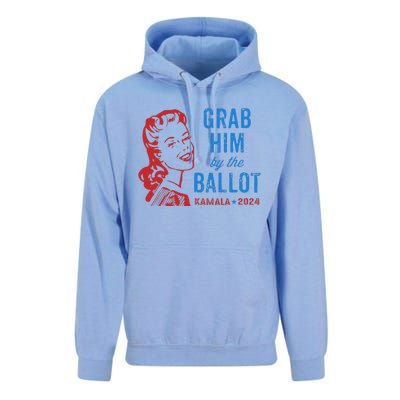 Grab Him By The Ballot Kamala 2024 Funny Harris Election Gift Unisex Surf Hoodie