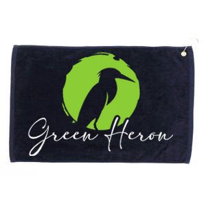 Green Heron Bird Watching Birder BirdWatcher Grommeted Golf Towel