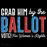 Grab Him By The Ballot Vote For Womens Rights Flatbill Hat