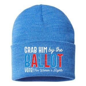 Grab Him By The Ballot Vote For Womens Rights Sustainable Knit Beanie