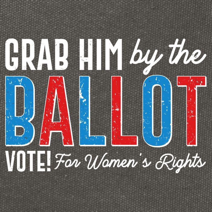 Grab Him By The Ballot Vote For Womens Rights Cotton Canvas Backpack