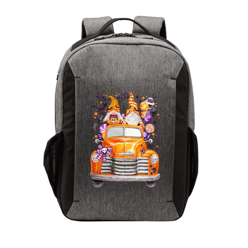 Gnome Halloween Boo Truck Vector Backpack