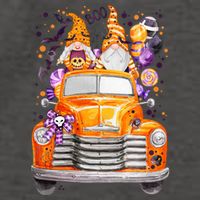 Gnome Halloween Boo Truck Vector Backpack