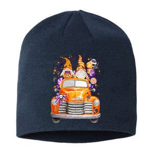 Gnome Halloween Boo Truck Sustainable Beanie