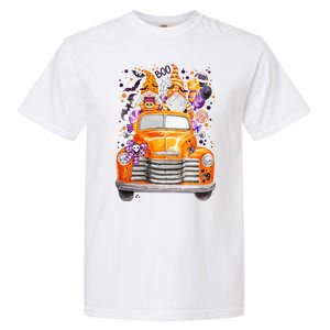 Gnome Halloween Boo Truck Garment-Dyed Heavyweight T-Shirt