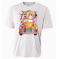 Gnome Halloween Boo Truck Cooling Performance Crew T-Shirt