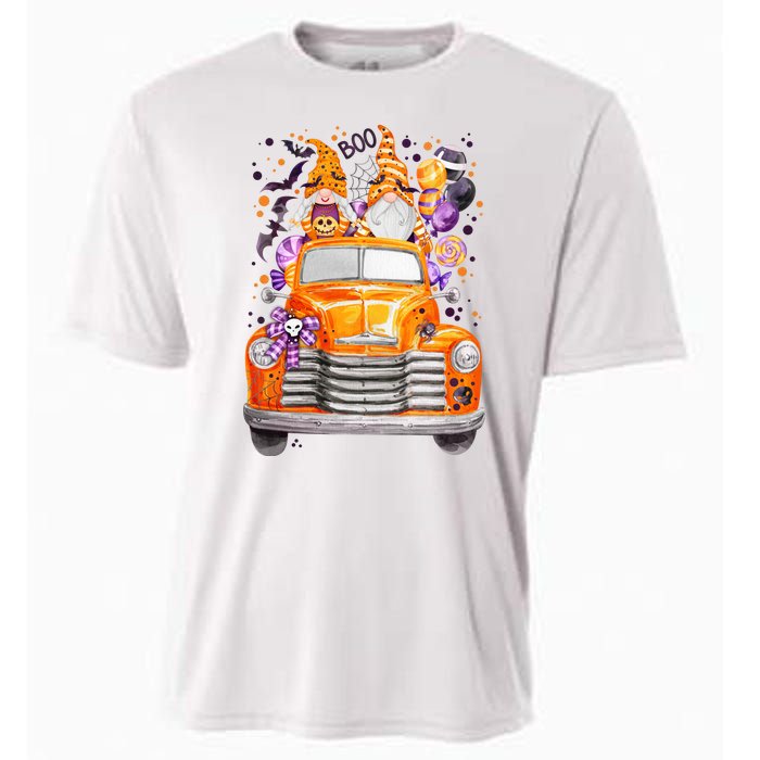 Gnome Halloween Boo Truck Cooling Performance Crew T-Shirt