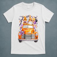 Gnome Halloween Boo Truck T-Shirt