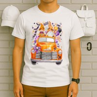 Gnome Halloween Boo Truck T-Shirt