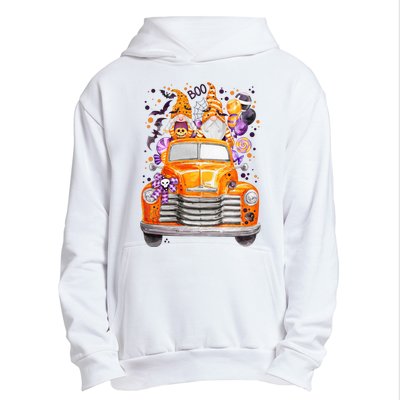 Gnome Halloween Boo Truck Urban Pullover Hoodie