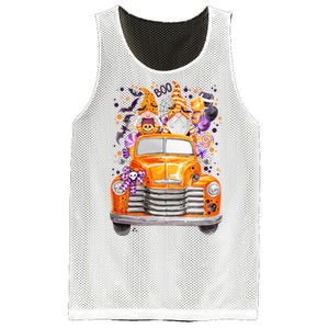 Gnome Halloween Boo Truck Mesh Reversible Basketball Jersey Tank