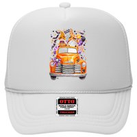 Gnome Halloween Boo Truck Trucker Hat