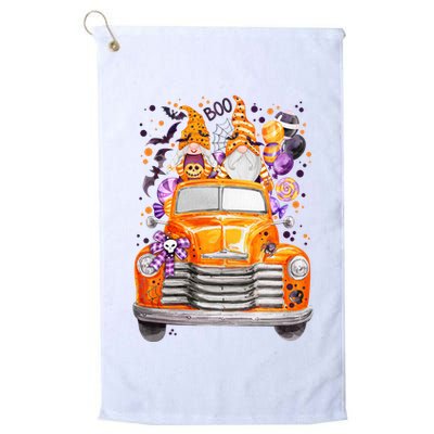 Gnome Halloween Boo Truck Golf Towel