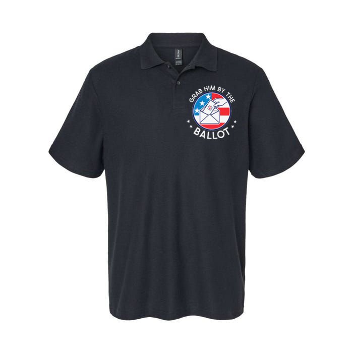 Grab Him By The Ballot Softstyle Adult Sport Polo